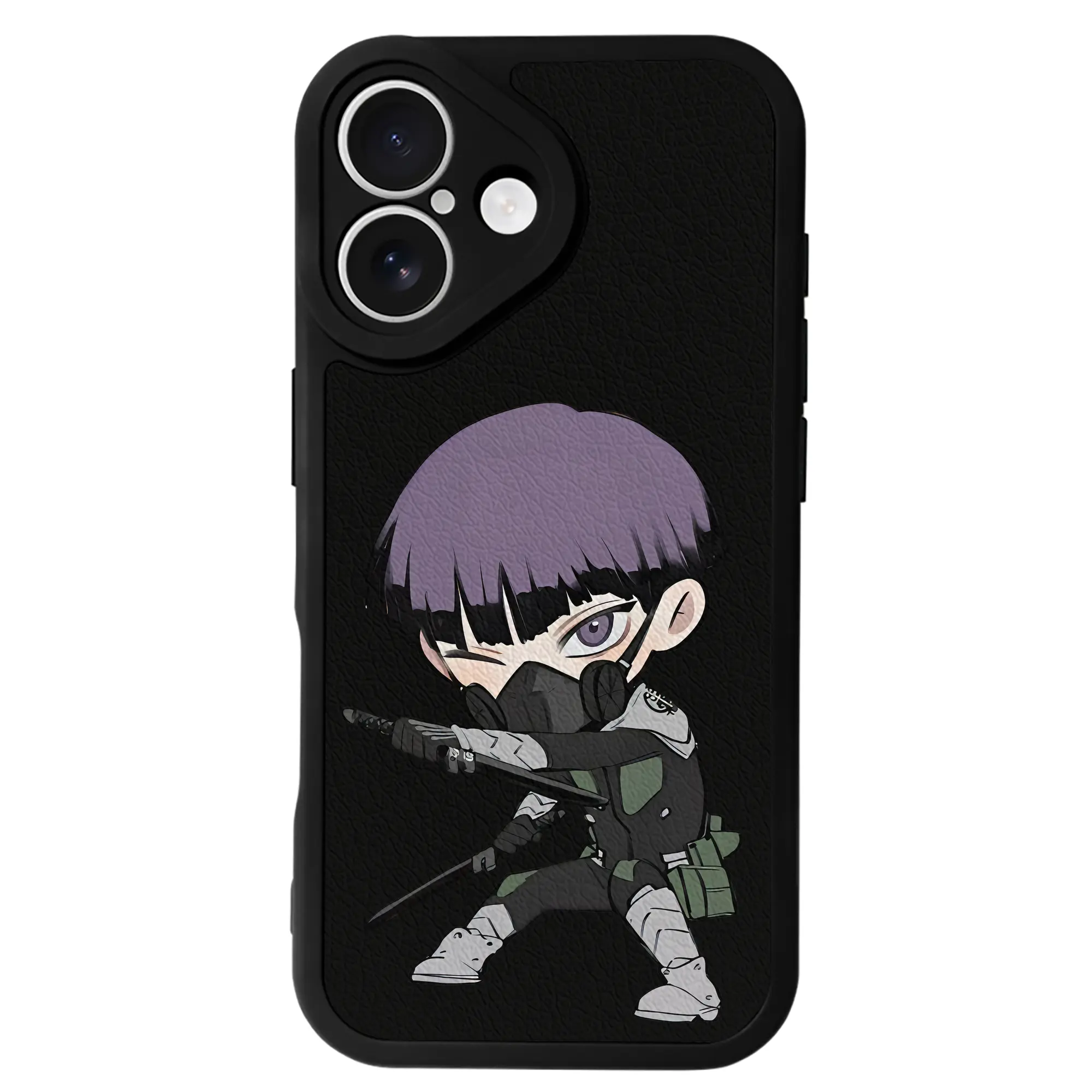 怪獣8号 グッズ,保科宗四郎 - IPhone 16シリーズ対応 ・ シリコンスマホケース ・ レザー調 ・ 高精度フィット ・ 耐衝撃 ・ ワイヤレス充電対応 ・ 精密カット